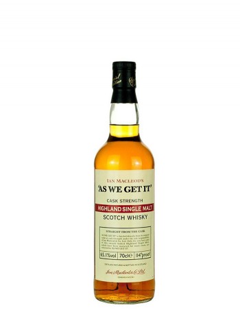 As We Get It Highland Single Malt Scotch Whisky 700ml